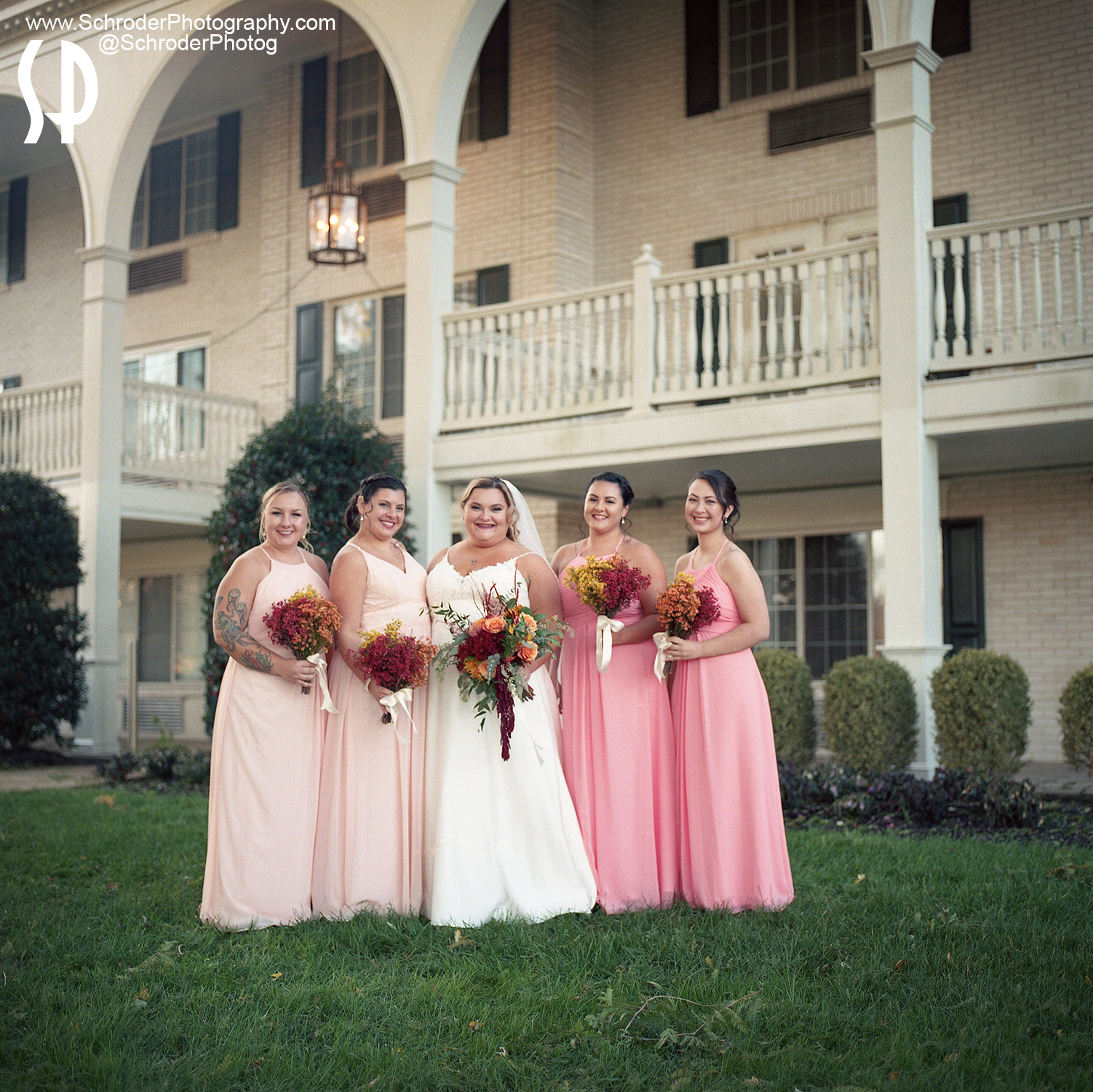 Bridal Party at the Madison Hotel in Morristown