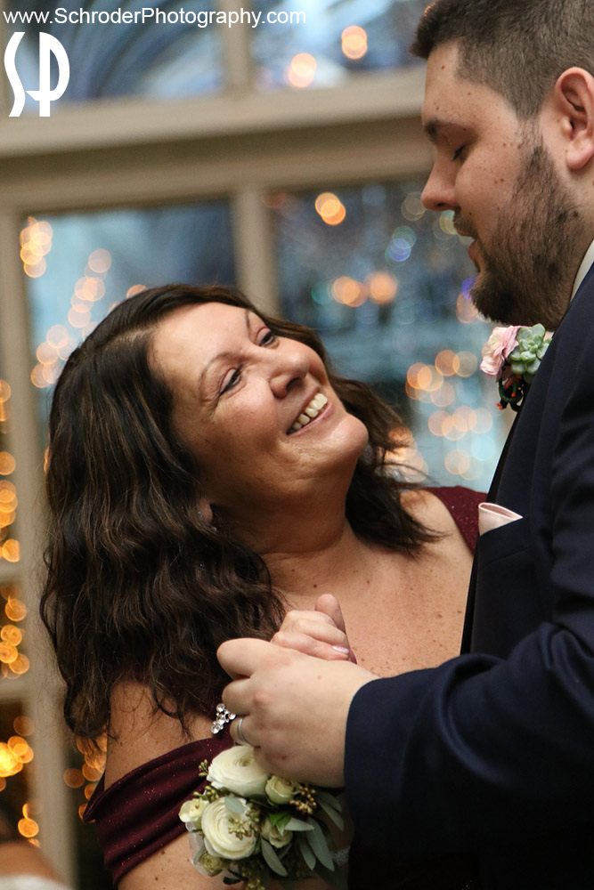 The Groom dances with his Mom.